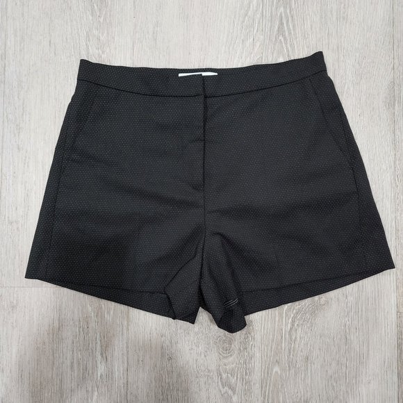 Sandro Paris Women's Polka Dot Black Mini Shorts Size 38 P5435E-20 - Picture 1 of 6